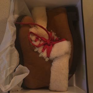 JCrew winter boots with shearling